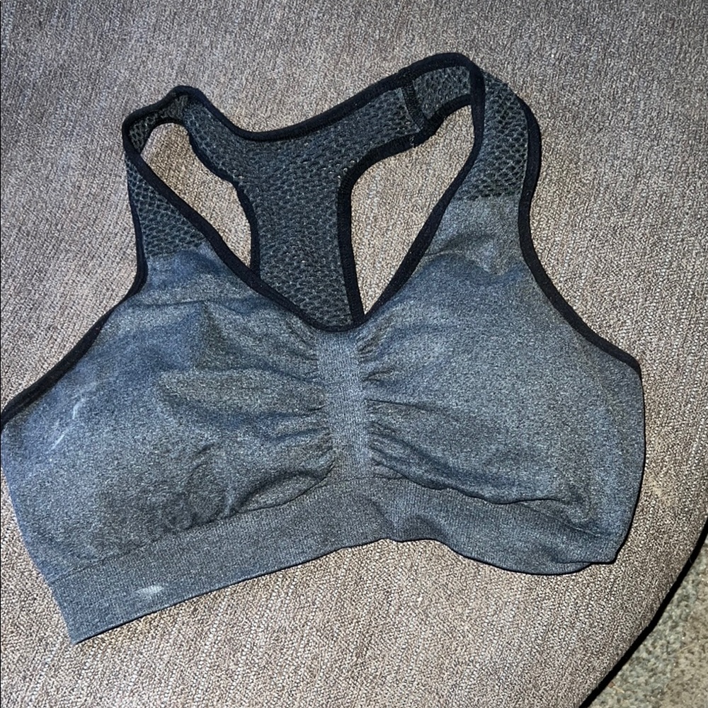 Gray Sports Bra